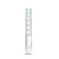 Certified Moissanite Half Eternity Ring