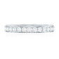 Certified Moissanite Half Eternity Ring