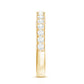 Certified Moissanite Half Eternity Ring