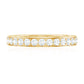 Certified Moissanite Half Eternity Ring
