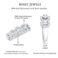 Certified Round Cut Moissanite Halo Classic Band Ring