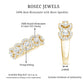 Certified Round Cut Moissanite Halo Classic Band Ring