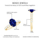 Certified 1.5 Carat Oval Lab Grown Blue Sapphire Engagement Ring with Diamond