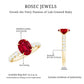 Certified 1.5 Carat Lab Grown Ruby Oval Engagement Ring with Diamond