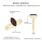 Natural Solitaire Garnet Marquise Engagement Ring with Diamond