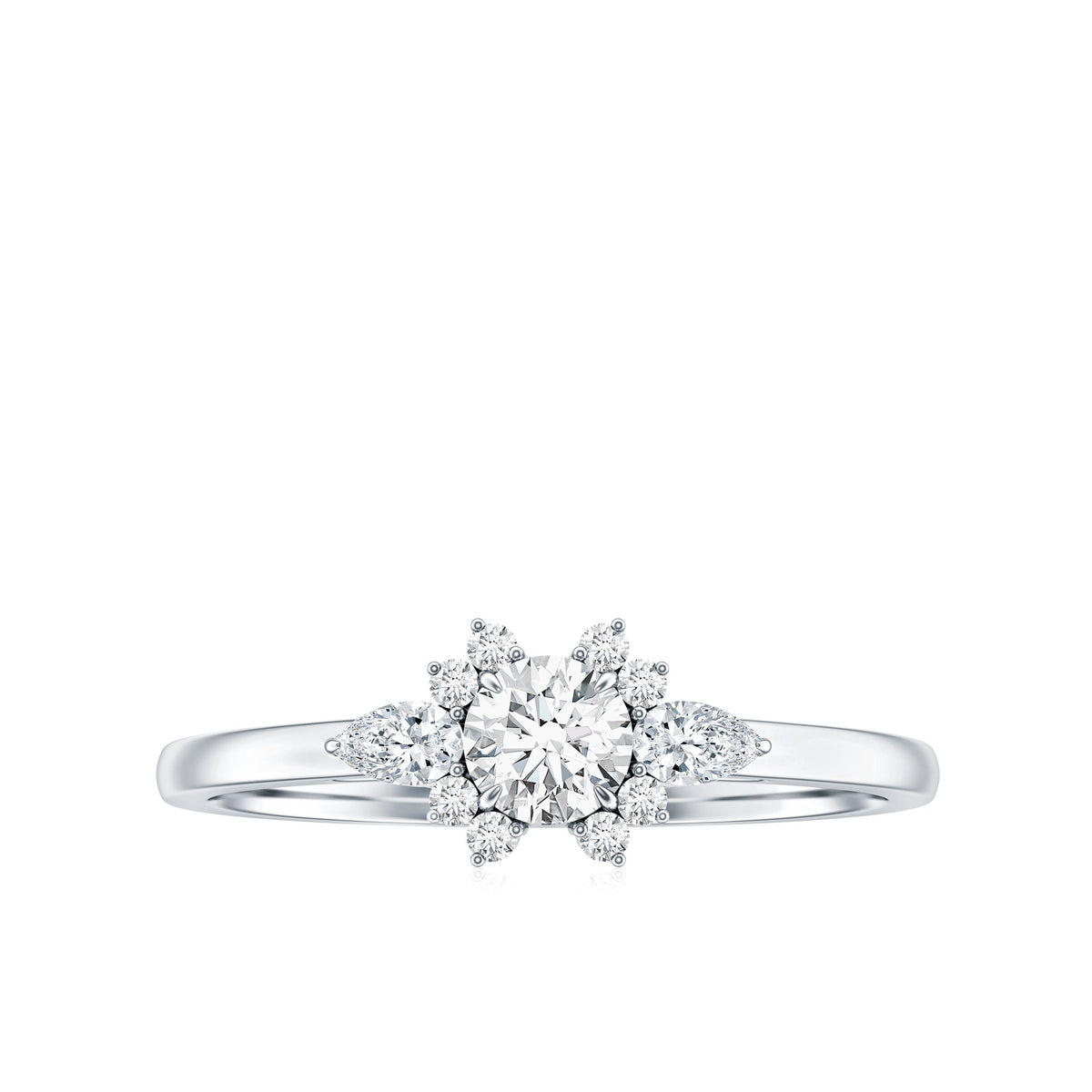 Natural Diamond Promise Ring with Certificate