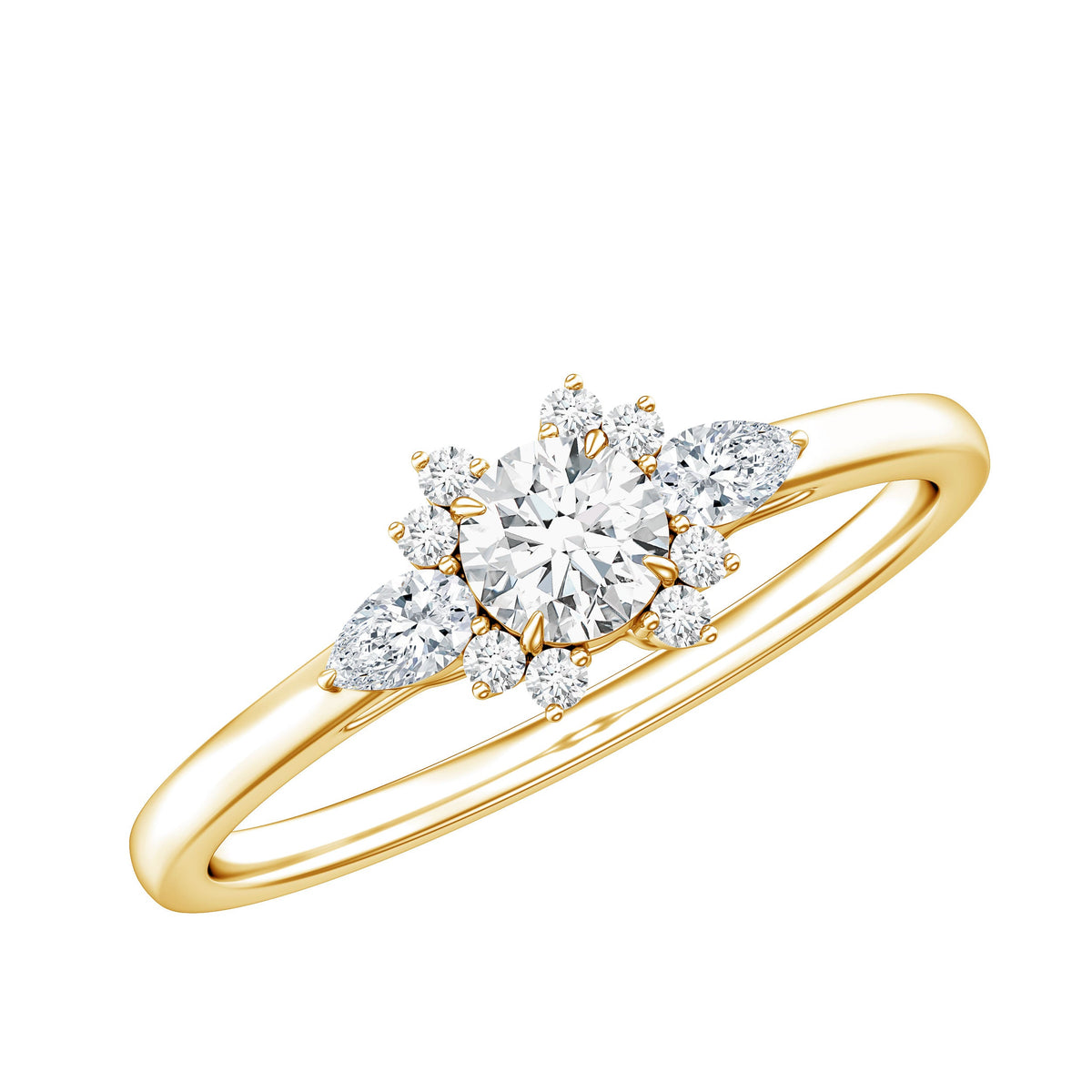 Natural Diamond Promise Ring with Certificate