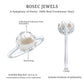 Cultured 7.4 Carat Freshwater Pearl Solitaire Engagement Ring