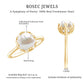 Cultured 7.4 Carat Freshwater Pearl Solitaire Engagement Ring