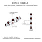 Natural Garnet Diamond Eternity Ring for Anniversary
