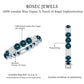 London Blue Topaz and Diamond Designer Full Eternity Band