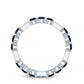 London Blue Topaz and Diamond Designer Full Eternity Band