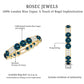 London Blue Topaz and Diamond Designer Full Eternity Band