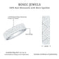 Certified Moissanite Wide Eternity Band Ring
