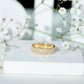 Certified Moissanite Wide Eternity Band Ring