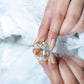 Certified Moissanite Wide Eternity Band Ring