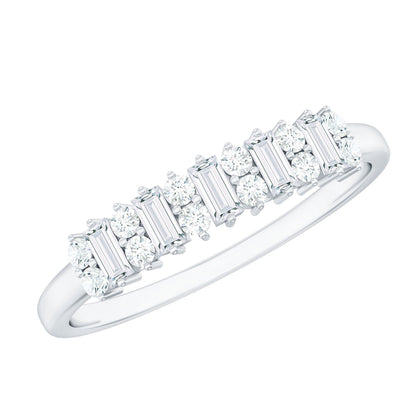 Minimal Natural Diamond Anniversary Ring