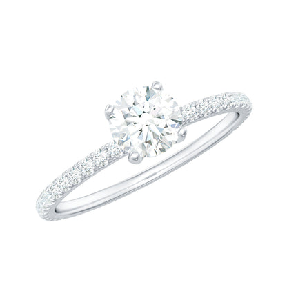 Minimalist Diamond Classic Engagement Ring