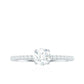 Minimalist Diamond Classic Engagement Ring