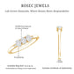Lab Grown Oval Diamond 3 Stone Engagement Ring