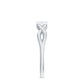 Contemporary Diamond Engagement Ring with Infinity Shank
