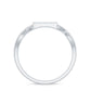 Contemporary Diamond Engagement Ring with Infinity Shank