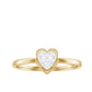 Certified Natural Diamond Heart Promise Ring