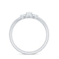 Natural Diamond Flower Engagement Ring in Illusion Set