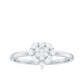 Minimal Diamond Heart Promise Ring for Valentines Day