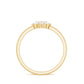 Minimal Diamond Heart Promise Ring for Valentines Day