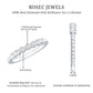 Anillo de media eternidad con diamantes redondos engastados en bisel