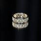 Real Diamond Flower Wedding Band for Women
