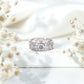 Real Diamond Flower Wedding Band for Women
