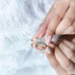 Real Diamond Flower Wedding Band for Women