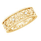 Real Diamond Flower Wedding Band for Women