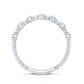 Real Diamond Stackable Eternity Ring with Beaded Details