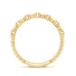 Real Diamond Stackable Eternity Ring with Beaded Details