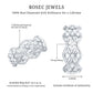 Anillo de boda con diseño floral de diamantes naturales con certificado