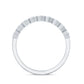 Real Diamond Hexagon Half Eternity Ring for Women