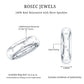 Scatter Moissanite Wedding Wide Band Ring