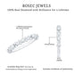 Anillo de boda de diamantes inspirado en la naturaleza