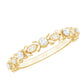 Anillo de boda de diamantes inspirado en la naturaleza