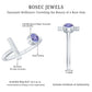 Contemporary Tanzanite Diamond Ring in Cuff Style