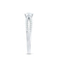 Diamond Solitaire Engagement Ring With Split Shank
