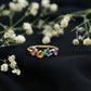 Natural Multi Gemstone Promise Ring for Women