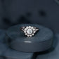 Certified Moissanite Bezel Set Engagement Ring