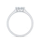Natural Diamond Promise Ring in Illusion Set