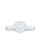 Natural Diamond Promise Ring in Illusion Set