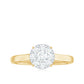 Natural Diamond Promise Ring in Illusion Set