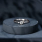 Minimal Diamond Promise Ring in Bezel Setting